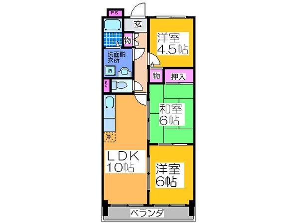 エスポワール参番館の物件間取画像